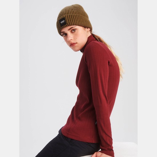 Aigle The Essential Long-sleeved T-shirts Women Burgundy ZA-07165